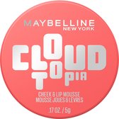 Maybelline New York - Cloudtopia - Blush Cream - Coral Ilusion - 5 Stralende tinten - 5gr