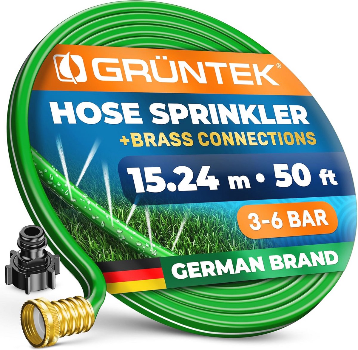 Tuinsproeier 15,24 m - Irrigatieslang voor Efficiënte Besproeiing van 4-5 m²/m