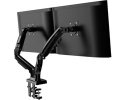 PromoHome Dubbele Monitorarm - Gasveerarm voor 19 tot 32 inch Schermen