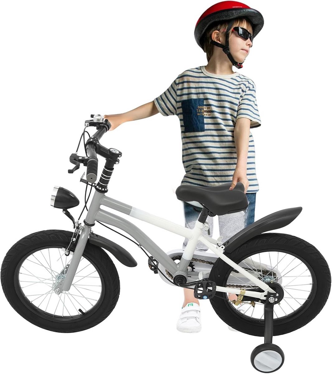 Kinderfiets 16 inch en fiets met zijwieltjes en instelbaar