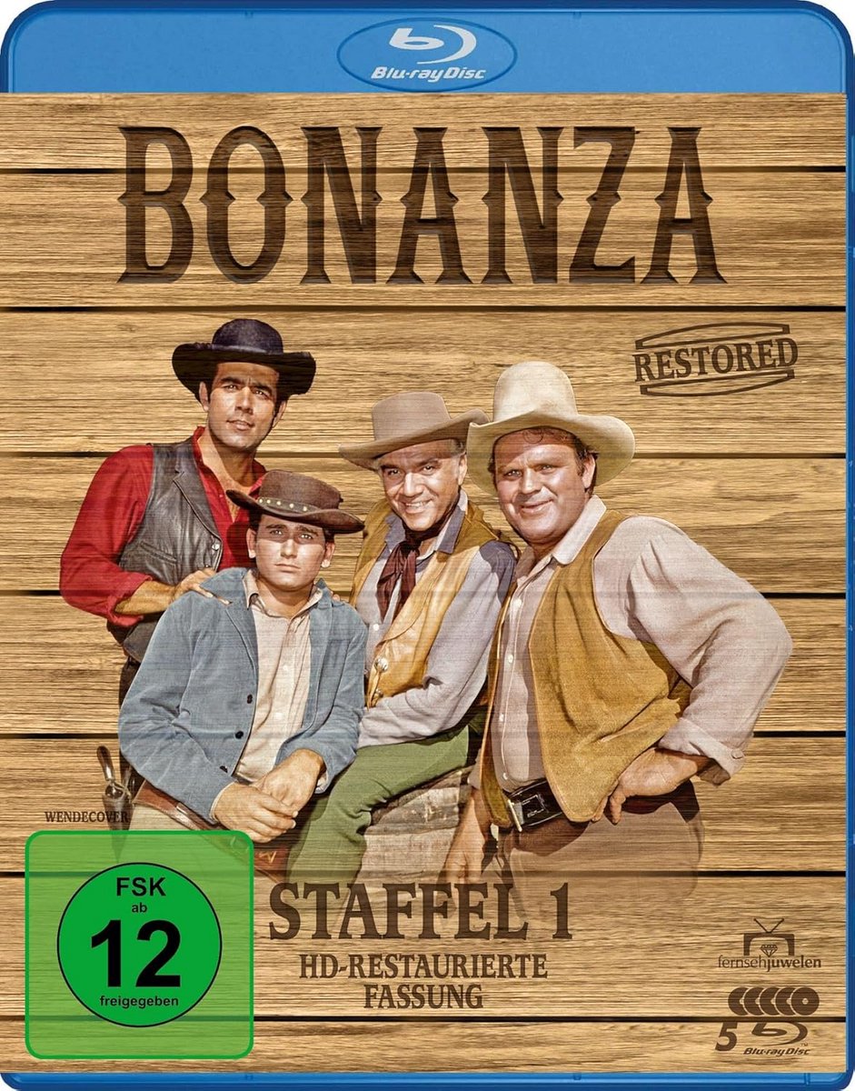 Western Serie Bonanza Seizoen 1 Gerestaureerd in HD - Alle 32 Afleveringen