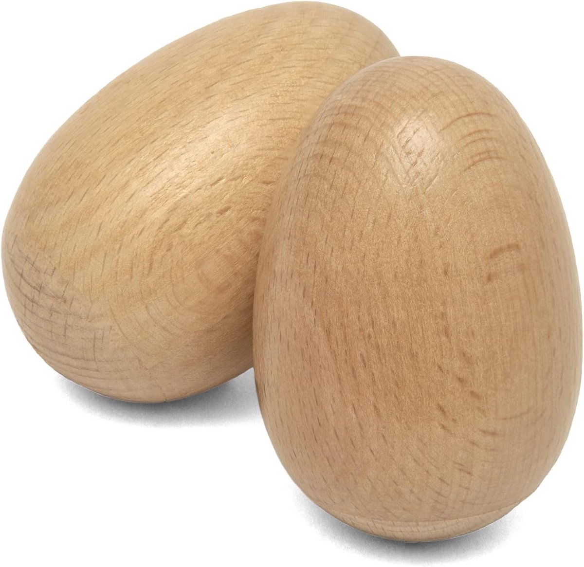 Houten Eierschudders Natuurlijk - Paar Percussie Instrumenten voor Muziek