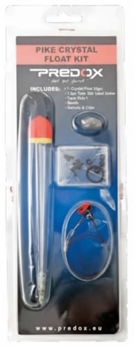 Predox Pike Crystal Float Kit voor snoek- en snoekbaarsvisserij met doodaas - verkrijgbaar in 15 en 20 gram