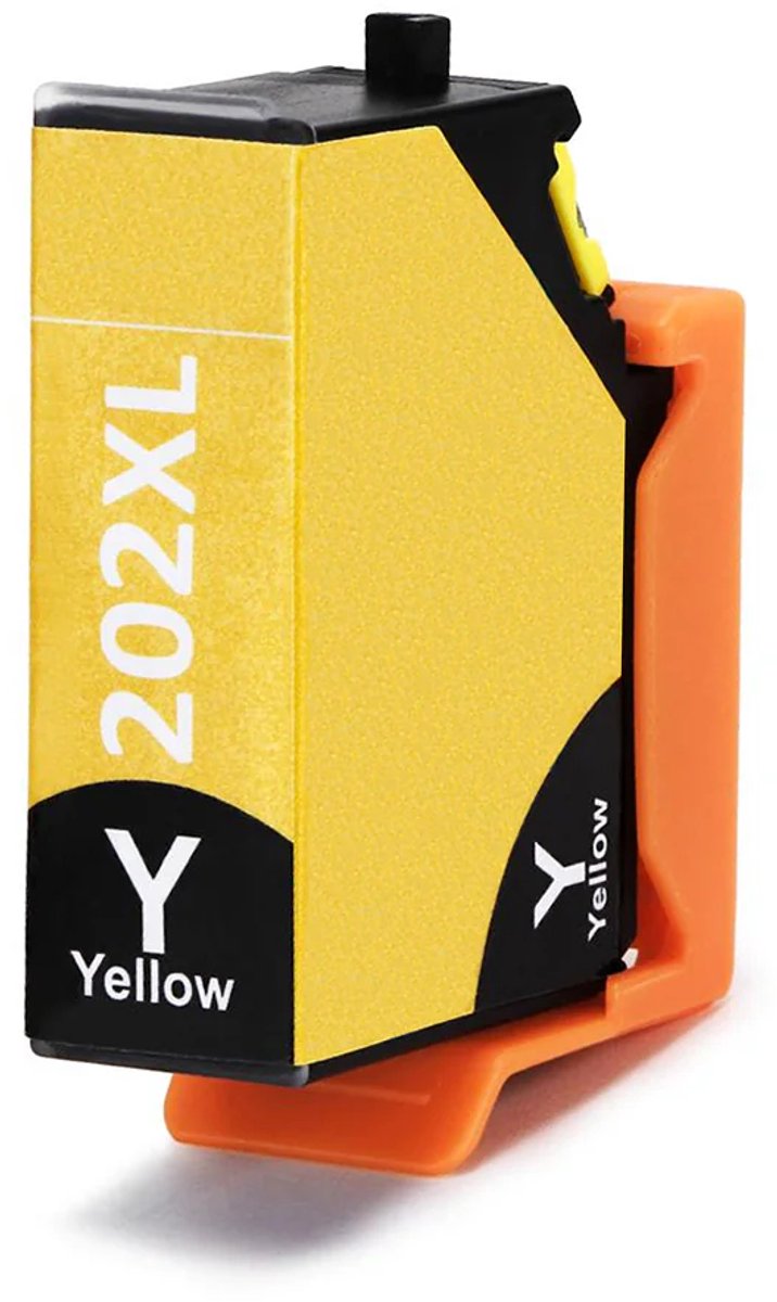 Inktcartridge Geschikt voor Epson 202 / 202XL - 1x Geel | Cartridge Geschikt voor Expression Premium XP 6000 - XP 6005 - XP 6100 - XP 6105