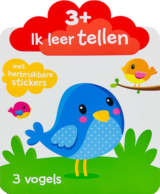 3 kleurboeken / stickerboeken voordeelpakket - Voor kinderen van 2 jaar en 3 jaar - Eerste kleurboek voor peuters met extra grote stickers - Paw Patrol - Leren tellen - Dieren - Kleuren leren - Cadeau jongen / meisje - Tekenen - Doeboeken
