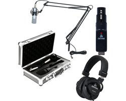 Devine DM 70 met USB-interface, koptelefoon en broadcaststatief