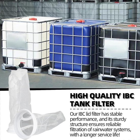 4 Stuks IBC-tankfilters Van Nylon – Herbruikbaar, Wasbaar En 200 Mesh!