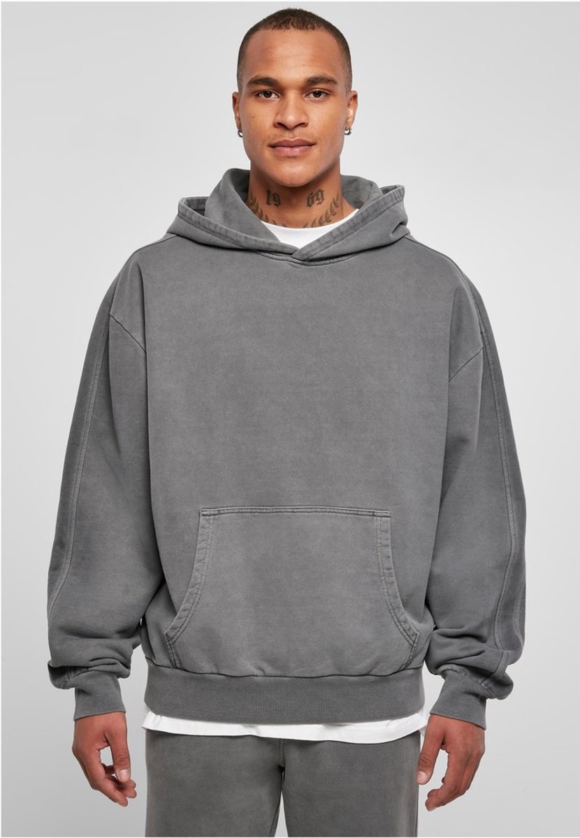 Urban Classics Heavy Terry Garment Dye Hoodie/trui XXL Grijs
