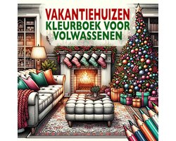 Kleurboek Volwassenen: Feestelijke Vakantiehuizen en Gezellige Winterscènes voor Kerst