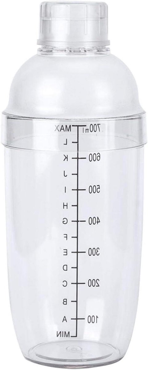 Cocktail Shaker met Schaal voor Melk Thee en Sappen - 700ml - Thuis Bar Accessoire
