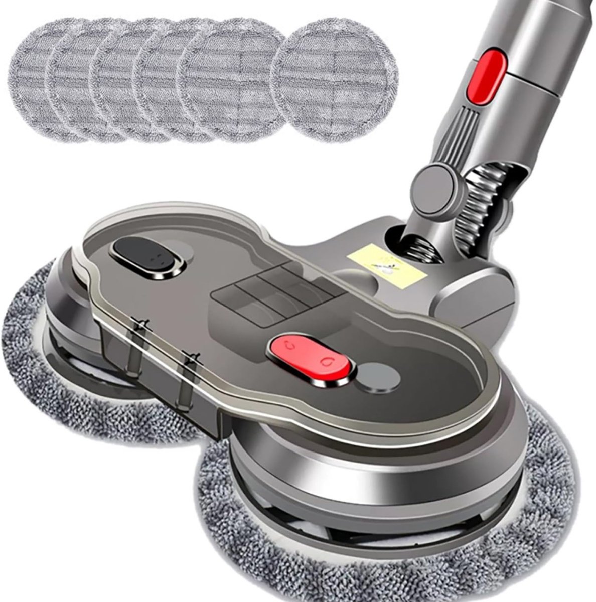 Elektrische mop geschikt voor Dyson V7 V8 V10 V11 V15 - Stofzuigers - Incl 6 Dweil Pads – Vloerwisser - Dweilsysteem - Vloerwisser - Grijs
