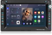 Junsun Android 15 Autoradio geschikt voor VW Polo 9N Golf 4 Passat B5 T5 Accessoires - Draadloos Carplay & Android Auto - GPS Navi & SWC & Bluetooth & DAB+ & WIFI & 2DIN & USB