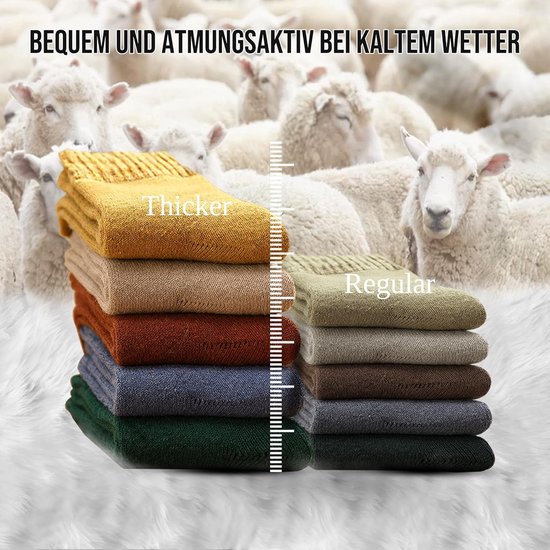 MOSOTECH Warme Wintersokken voor Dames, 5 paar Dikke Thermische Sokken voor Koud Weer, Maat 35-42 MOSOTECH Warme Wintersokken voor Dames, 5 paar Dikke Thermische Sokken voor Koud Weer, Maat 35-42