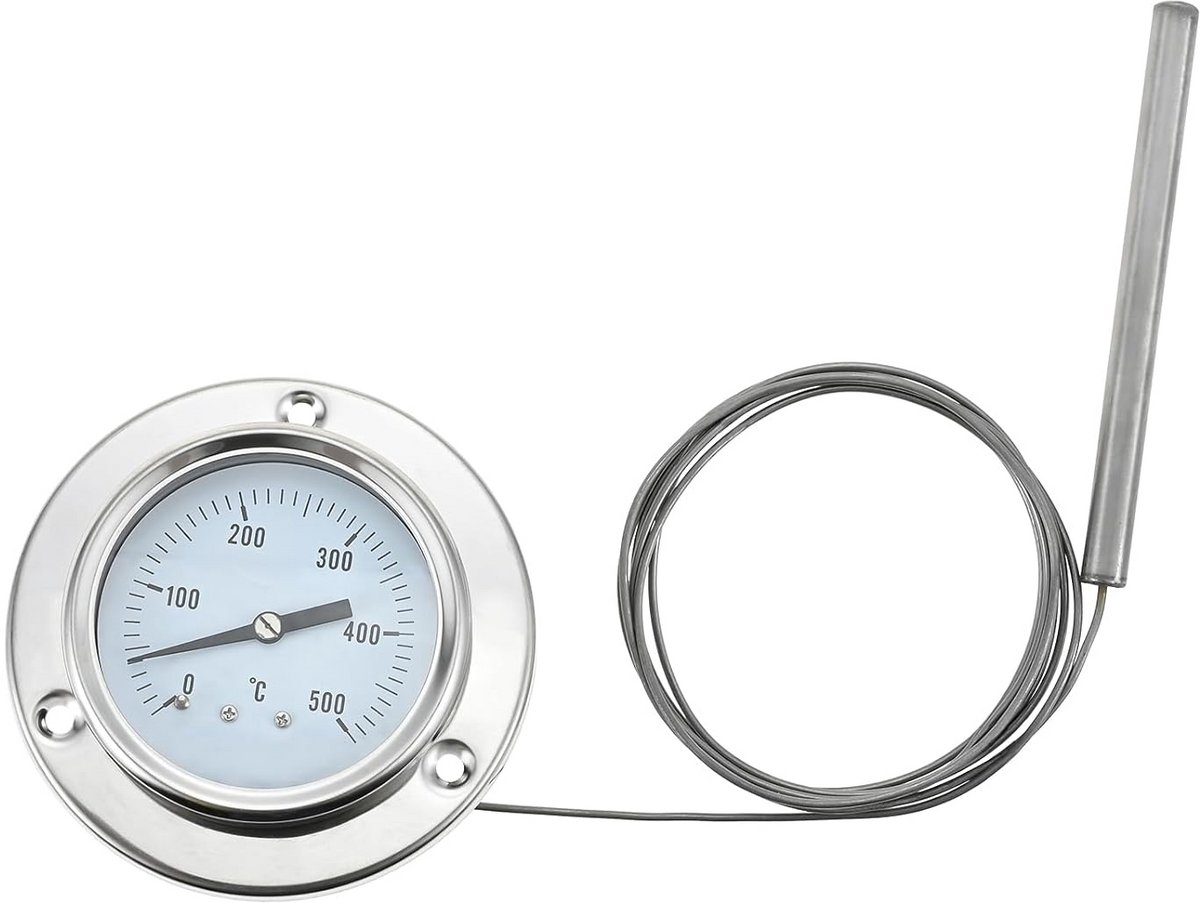 Professionele Oventhermometer met Lange RVS Sonde voor Pizzaoven, BBQ en Houtkachel (0-500°C)