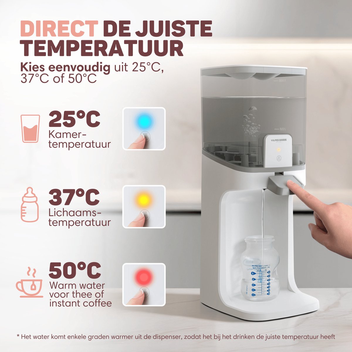 Vulpes BabyCare - Warmwaterdispenser thumbnail 4