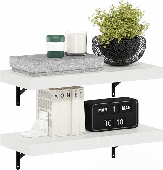 DURALINE Wandplank modern 40x15x4 cm wit kopen