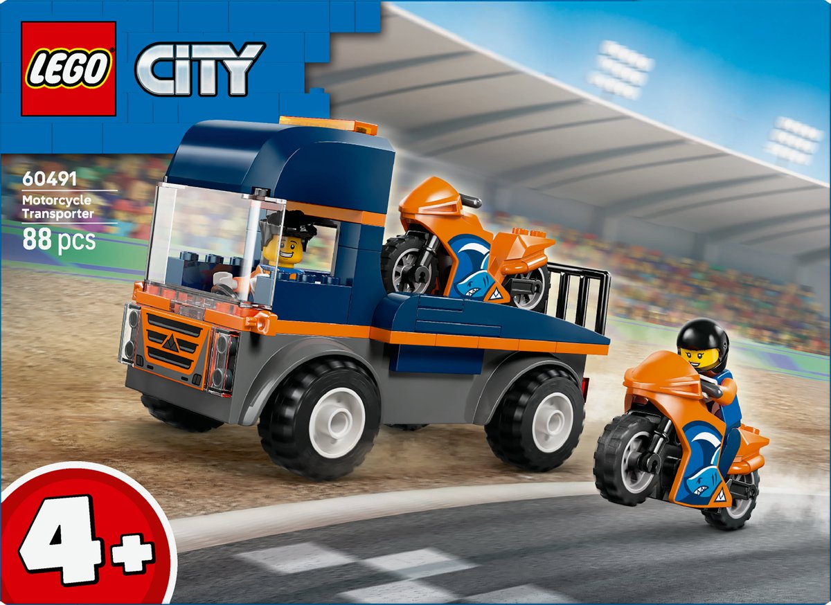LEGO City - Great Vehicles - Transportwagen Voor Motoren — afbeelding 7