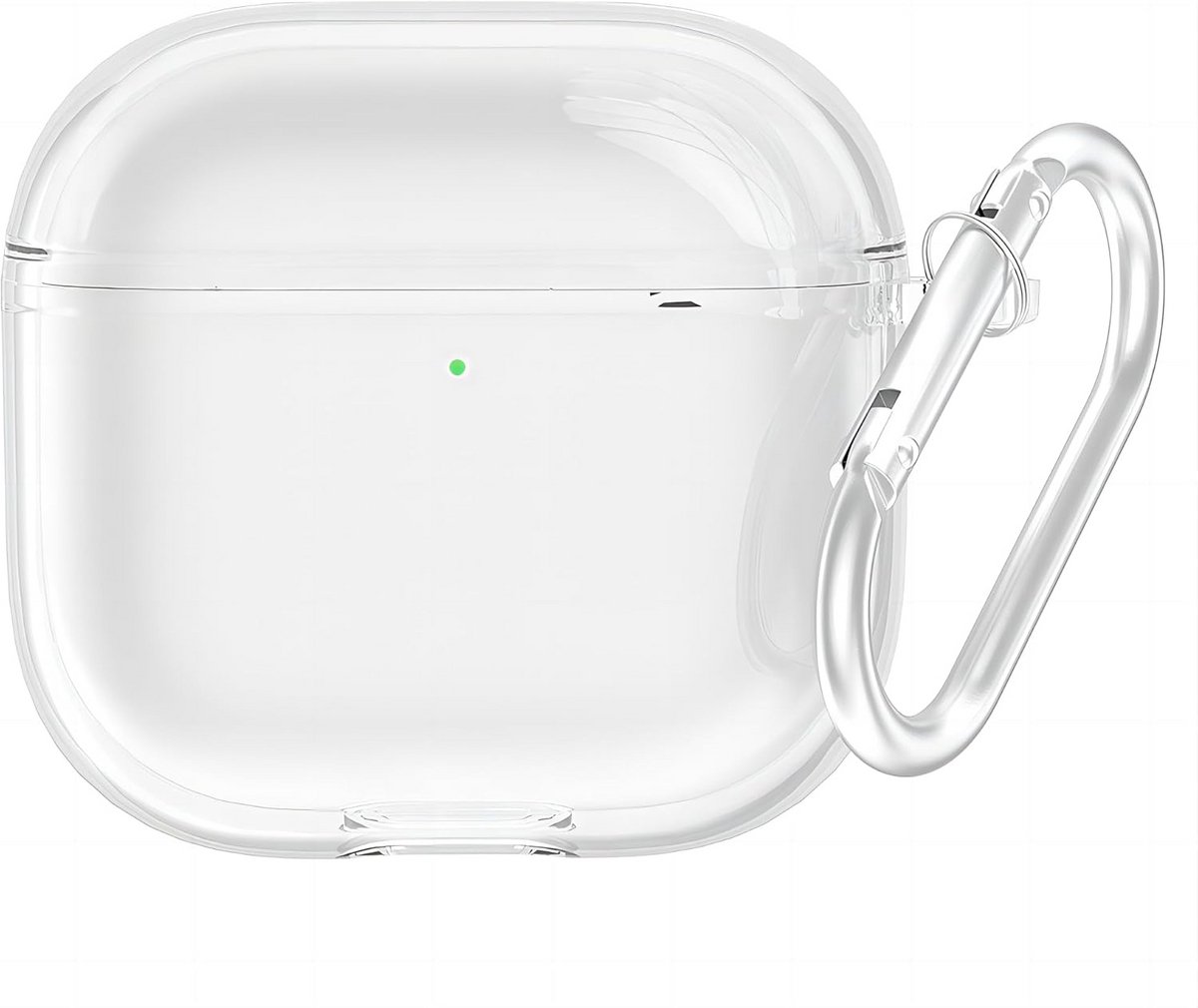 Flexibele Siliconen Beschermhoes met Karabijnhaak voor Draadloze Oortelefoon Laadcase