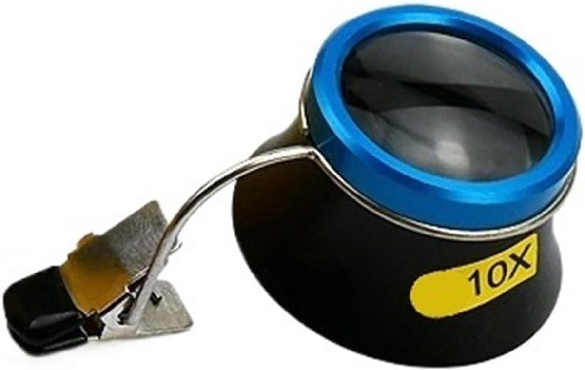 10X Vergrotende Clip-On Bril Loep voor Horlogereparatie en Fijn Gereedschap Geschikt voor Horlogemakers en Doe-Het-Zelf Montage met Vergrootglas voor Detailwerk