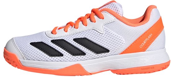 Foto: Adidas performance courtflash tennis schoenen kids kinderen oranje