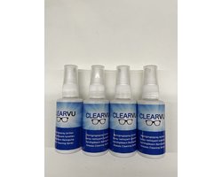 CLEARVU 50ML Reiningsspray brillen 4stuks