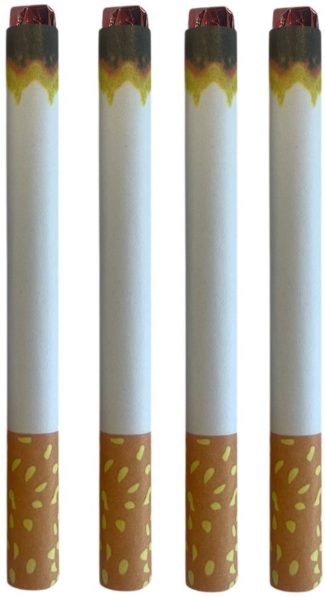 4x Fausses cigarettes lumineuses - Farces et attrapes - amusant - carnaval | bol 4x Fausses cigarettes lumineuses - Farces et attrapes - amusant - carnaval | bol