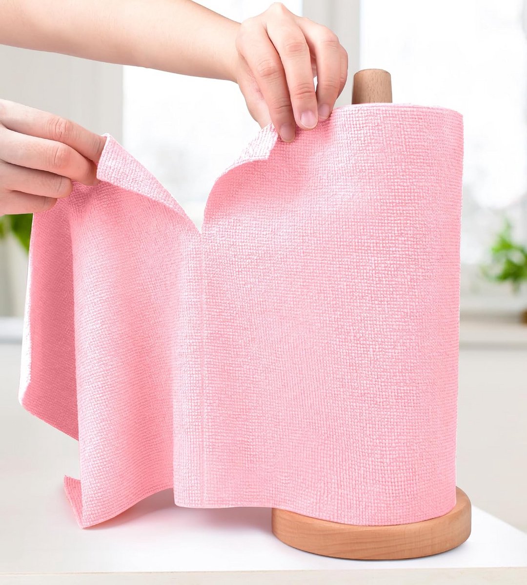 Microvezel Poetsdoek Rollen - Scheurbaar, Herbruikbaar en Wasbaar voor Keuken en Auto