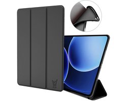 Hoes geschikt voor Xiaomi Redmi Pad 7 / 8 / 7 Pro / 8 Pro – Smart Cover met Tri-Fold Stand – Schokbestendig – Auto Wake/Sleep – TPU Backcase – Zwart