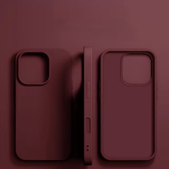 iPhone 16 Pro Premium Silicone Hoesje – Shockproof Case met Super Grip – Verhoogde Camera-Randen – Slank en Luxe Bescherming