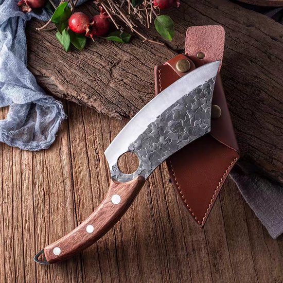 Storx Koksmes - Slagersmes - Koksmessen - Handmade - Hak mes - BBQ - Mes - Mannen - Koken - BBQ master - Carbon Staal - CADEAU TIP