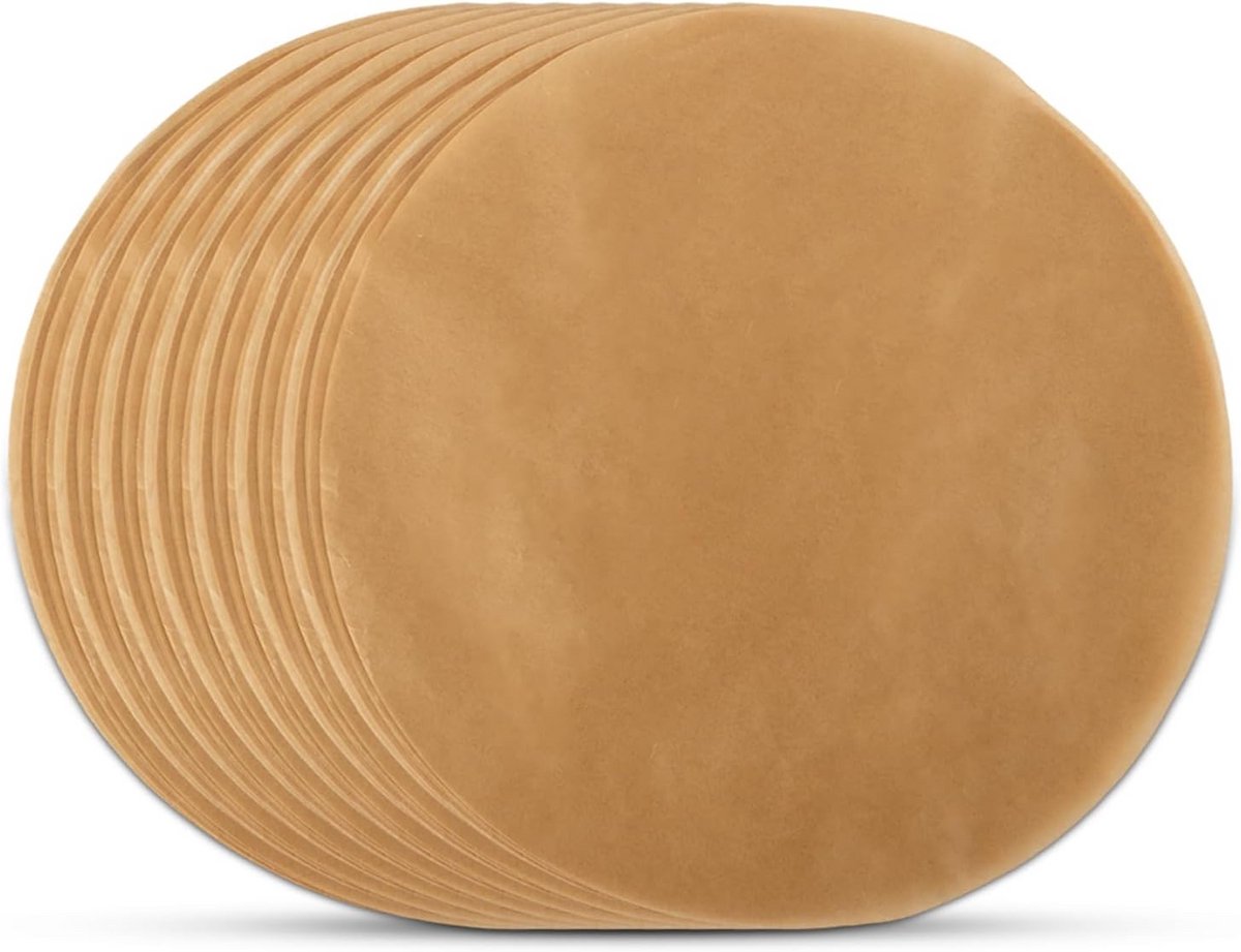 200x Rond Bakpapier 30 cm Antiaanbaklaag voor Oven en Airfryer