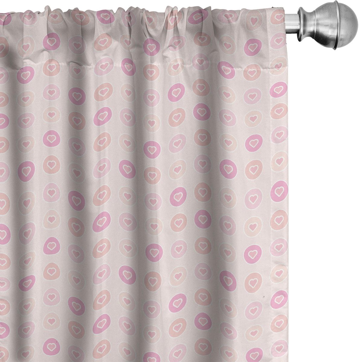 ABAKUHAUS Voorhang – 2x75x175 cm – Halverduisterend – Blasse Perzik