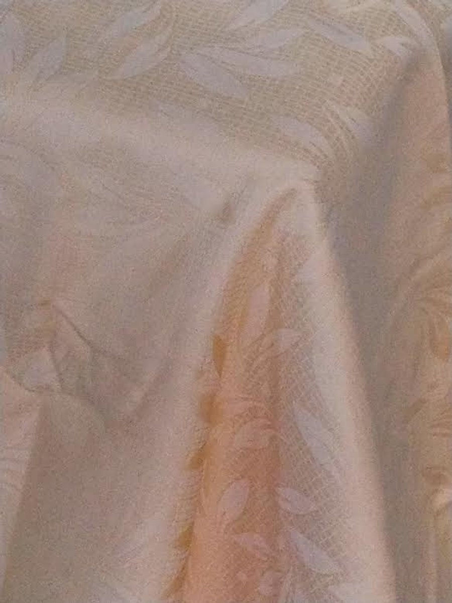 Damast Tafelkleed, Olympia Goud / Geel 290 x 160cm, De Witte Lietaer