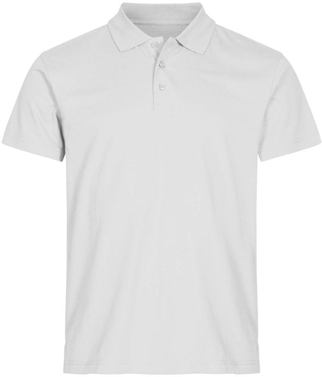 Clique Single Jersey Polo 028280 - Wit - S