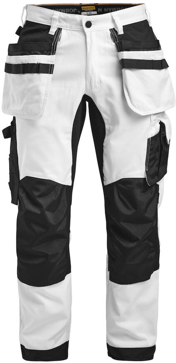 Jobman 2174 Painters' Trousers Core Stretch 65217419 - Wit/zwart - C152
