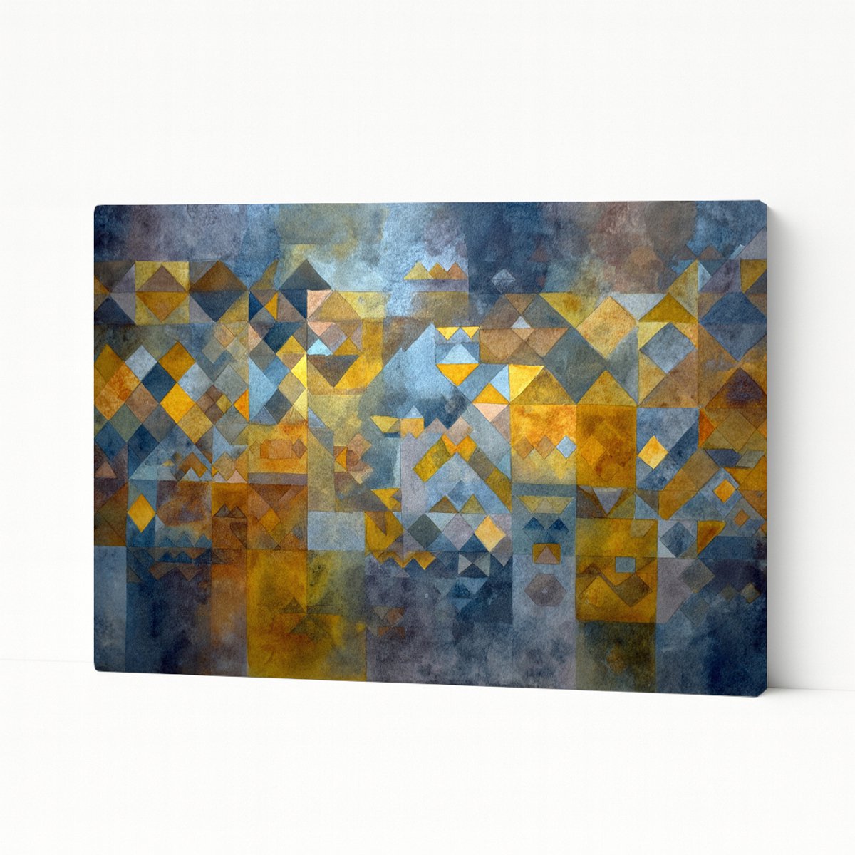 Geometrisch mozaïek – interieurdecoratie – Canvas schilderij – 45x30 cm