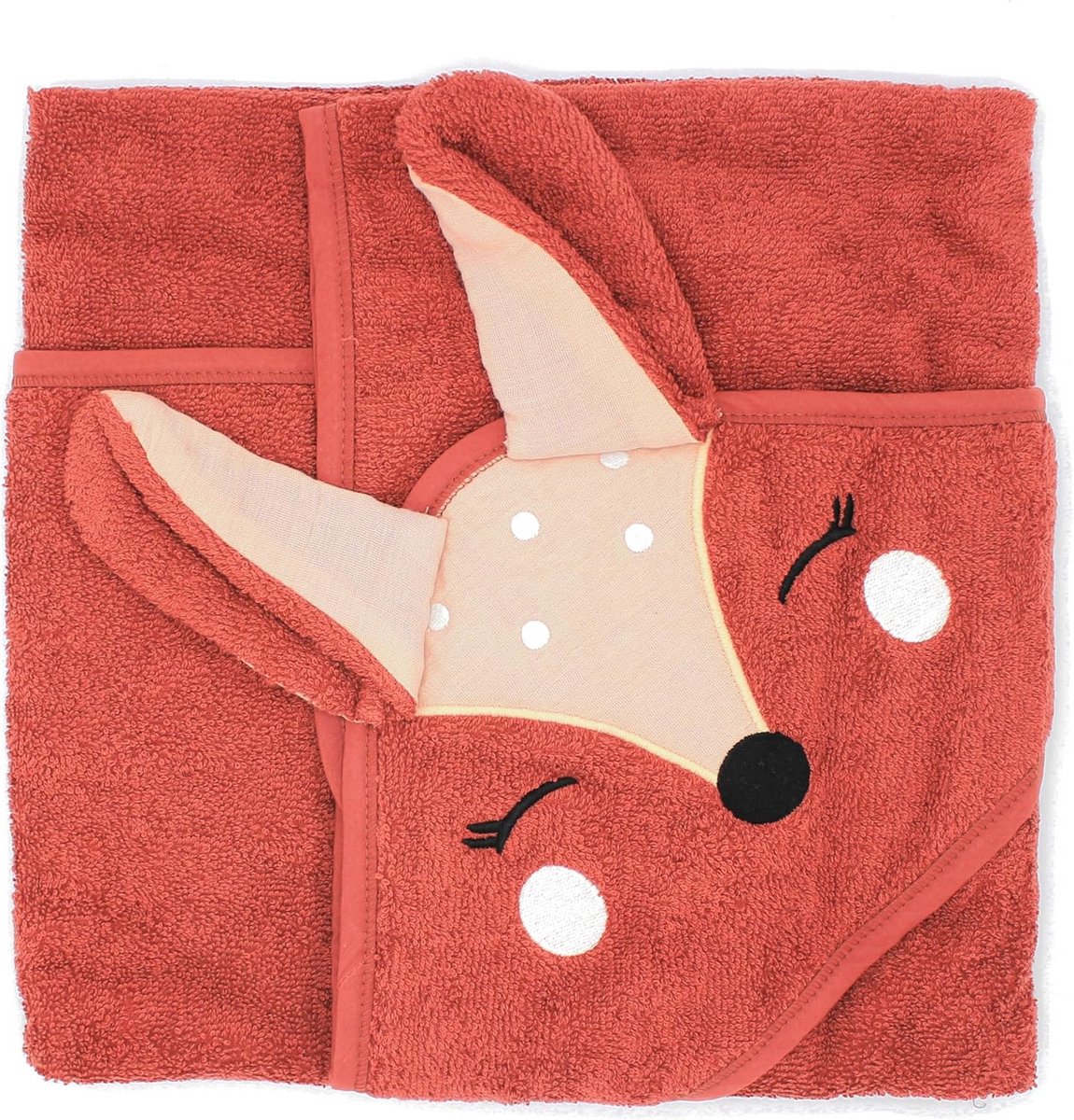 Zachte Baby Badcape met Capuchon van 100% Biologisch Katoen - Super Absorberend