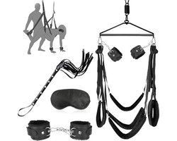 Deluxe BDSM-meubelset met Verstelbare Schommel & Extra Brede Kussens – Inclusief Accessoireset – Belastbaar tot 150 kg – Discrete Verpakking