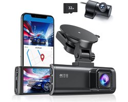 AMA® Dashcam Voor en Achter - Dashcam - Parkeermonitor - Nachtzicht - 170° Groothoek