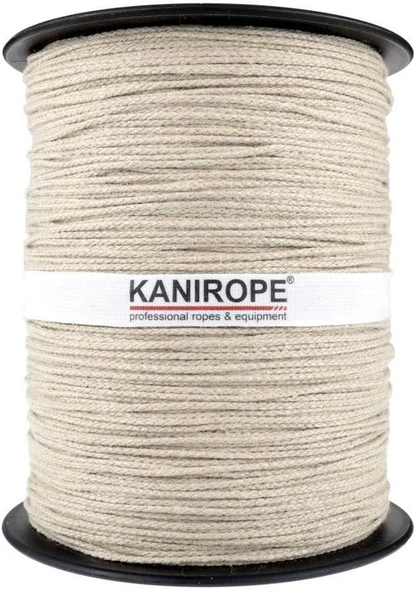 Hennep touw 1,5mm 100 meter - 100% hennep gevlochten touw