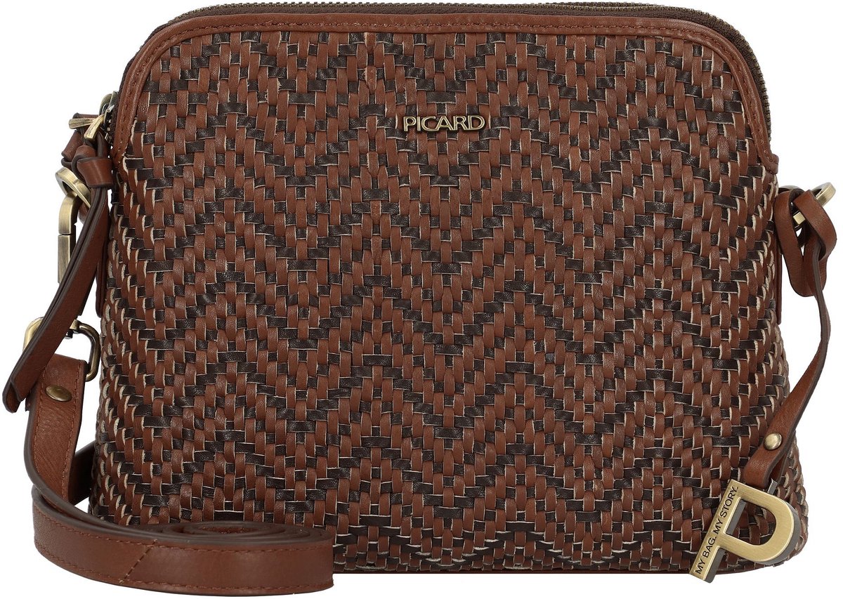 PICARD Schoudertas Samos Shoulderbag Cognac Bruine
