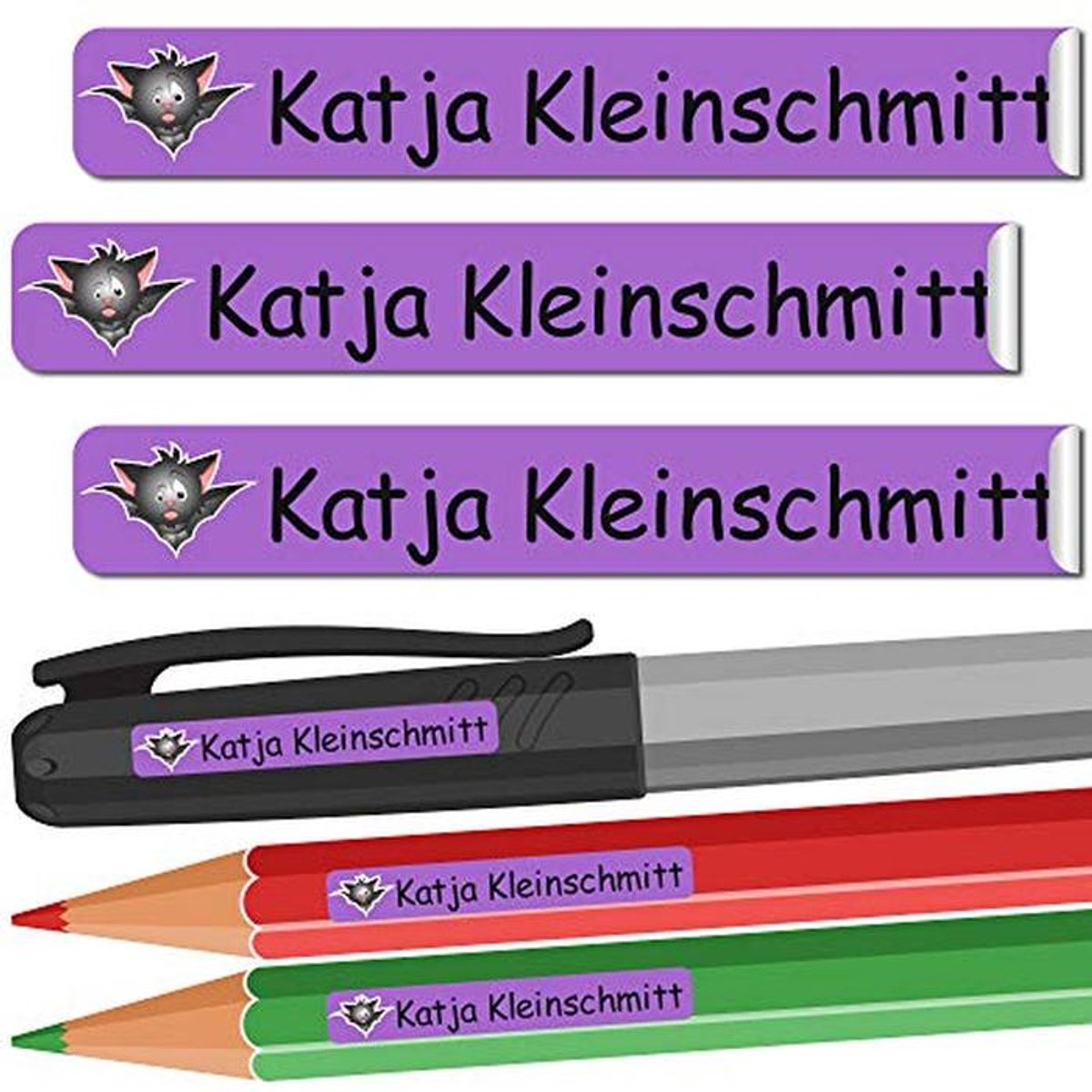 Personaliseerbare Zelfklevende Stickers - 49 x 7 mm - 88 Stuks - Diverse Motieven - Duurzaam