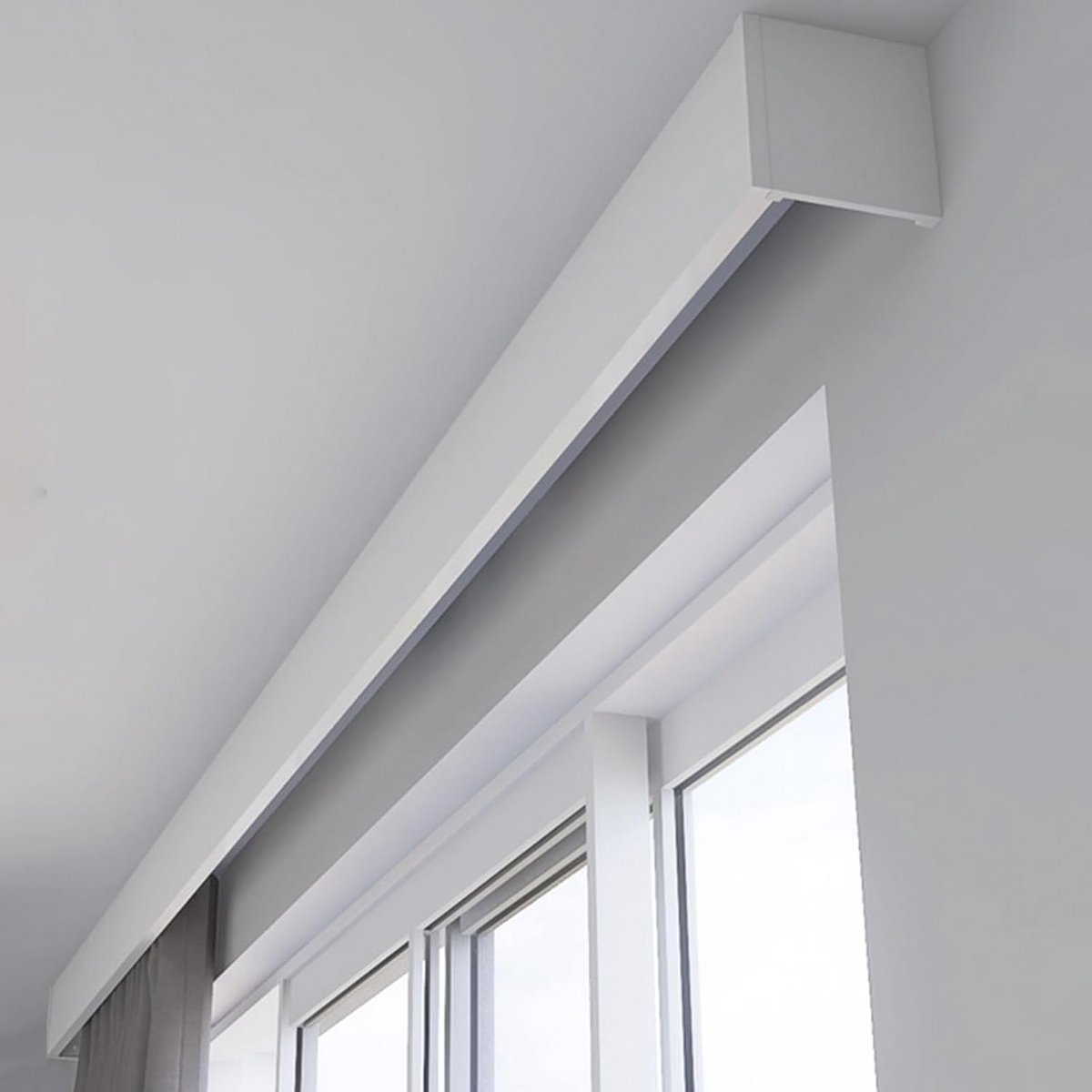 Gordijnrail voor Raamdecoratie met Decoratieve Volantpaneel
