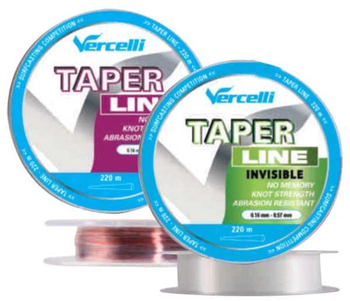 Vercelli Lvt Taps Toelopende Onderlijn 220 M Transparant 0.160-0.570 mm