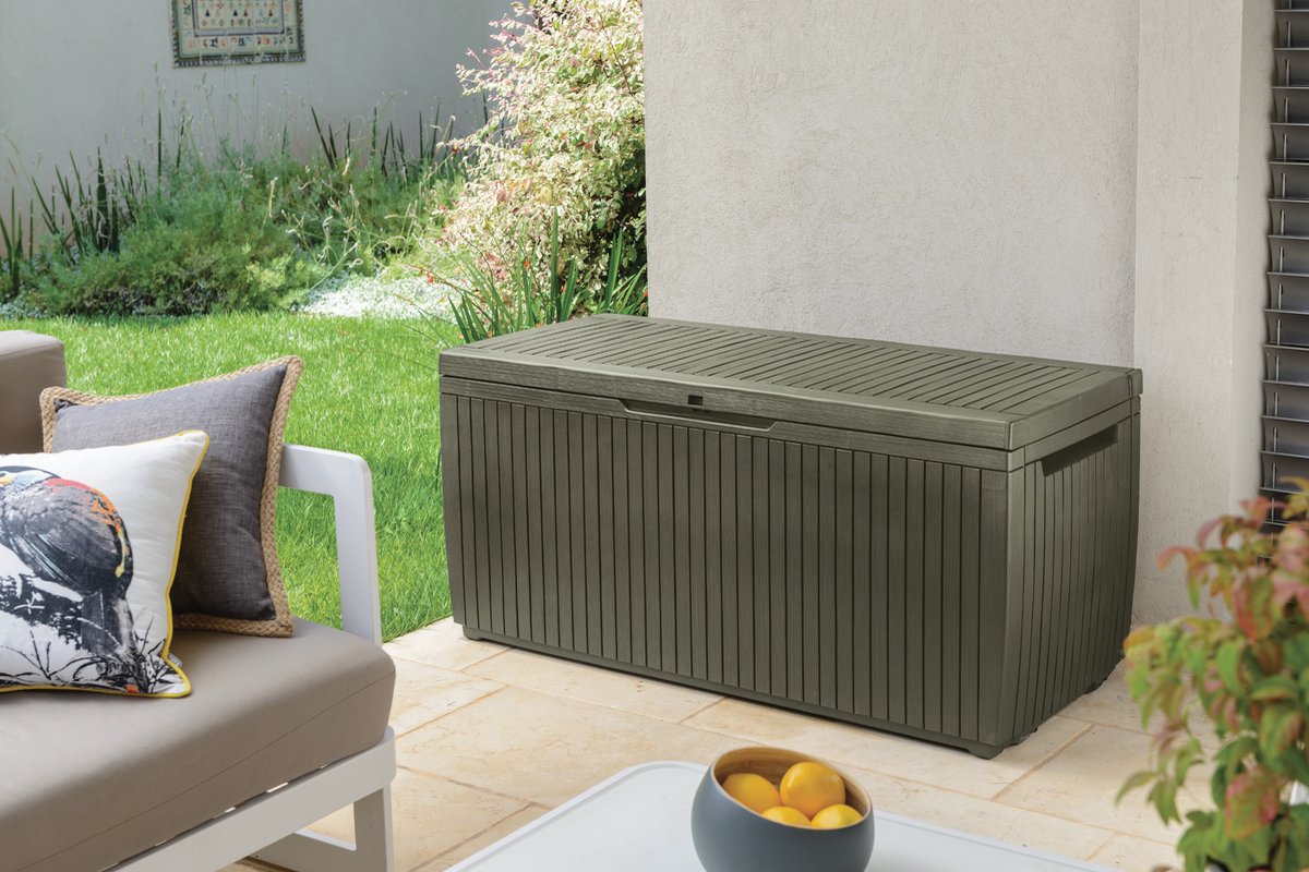 Keter Springwood Coffre de rangement - 305L - 123x53,5x57cm - Vert