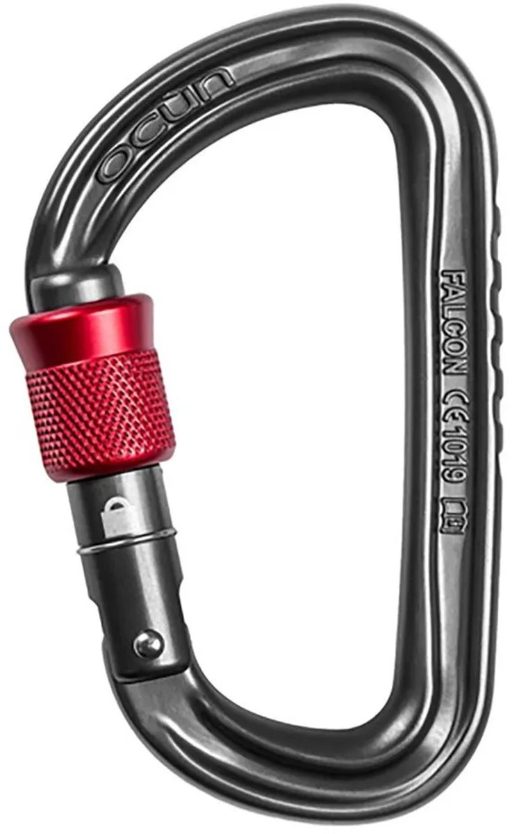 Ocun Falcon Screw Karabijnhaak Rood