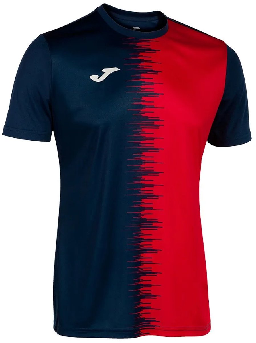 Joma City Ii T-shirt Met Korte Mouwen Rood,Blauw S Man