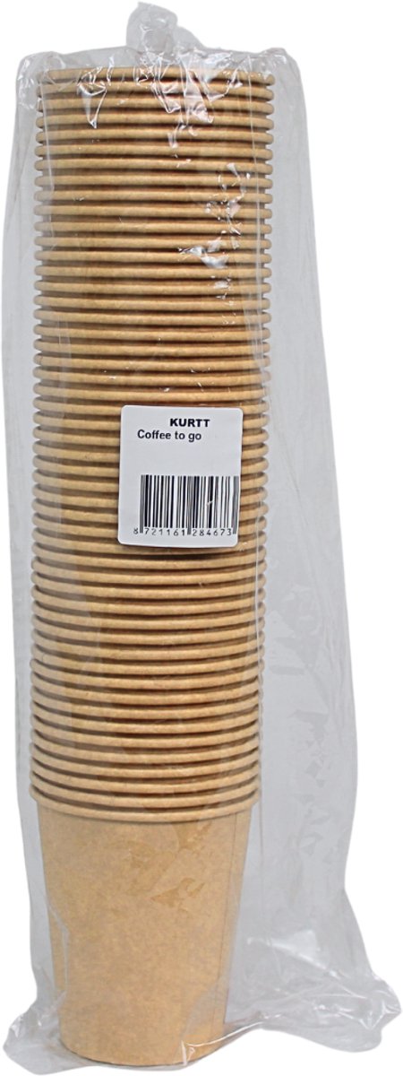 KURTT 1000x koffiebekers to go (extra stevig) dubbele wand, koffiebeker karton - 8oz/200ml Bruin -Drinkbeker - Koffiebeker - Kartonnen Beker - Wegwerpbeker - Papieren Beker — cadeau in Cadeau-ideeën - foto 3