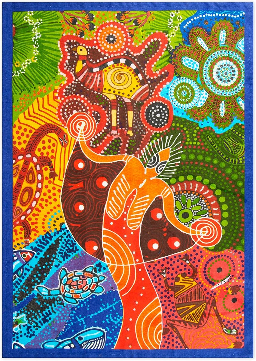 Katoenen vaatdoek 70x50 cm met ophanglus