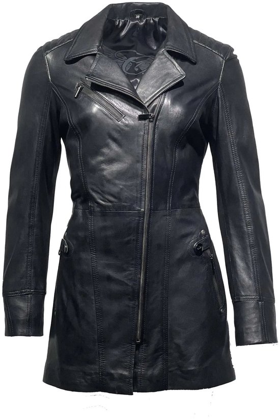 Veste femme 100% cuir Sofi Zwart - 40/L